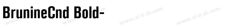 BrunineCnd Bold字体转换